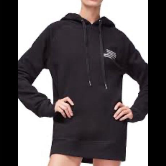 Good American Women’s The Icon Hoodie New Black - Picture 2 of 8